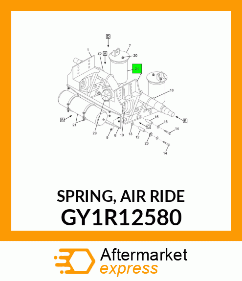 SPRING, AIR RIDE GY1R12580