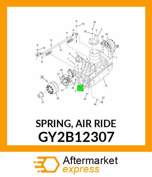 SPRING, AIR RIDE GY2B12307