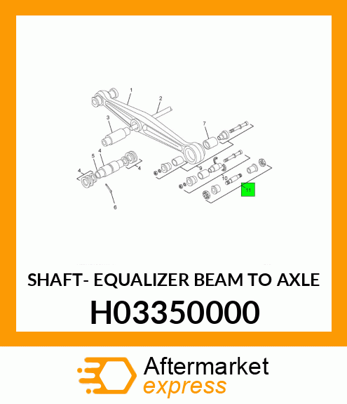 SHAFT- EQUALIZER BEAM TO AXLE H03350000