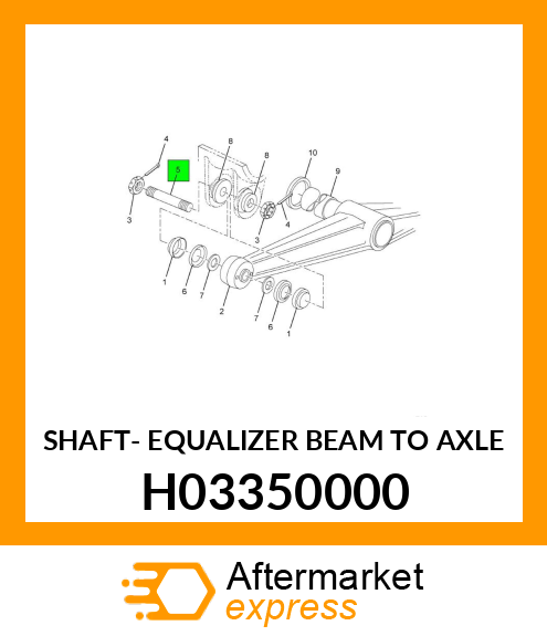 SHAFT- EQUALIZER BEAM TO AXLE H03350000