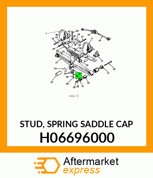 STUD, SPRING SADDLE CAP H06696000