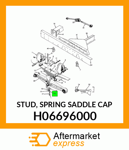 STUD, SPRING SADDLE CAP H06696000