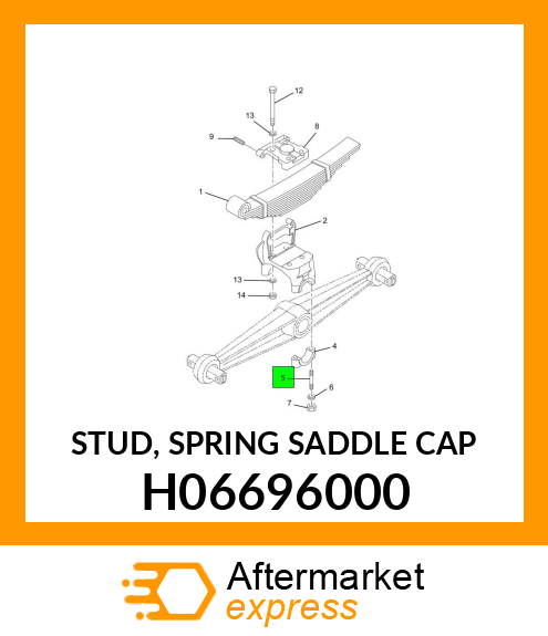 STUD, SPRING SADDLE CAP H06696000