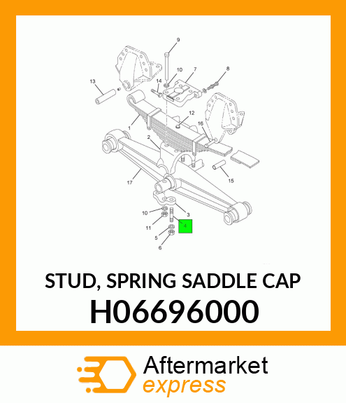 STUD, SPRING SADDLE CAP H06696000