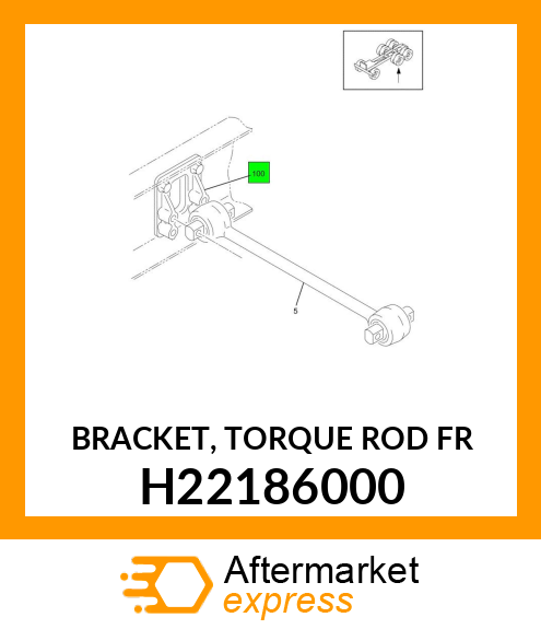BRACKET, TORQUE ROD FR H22186000