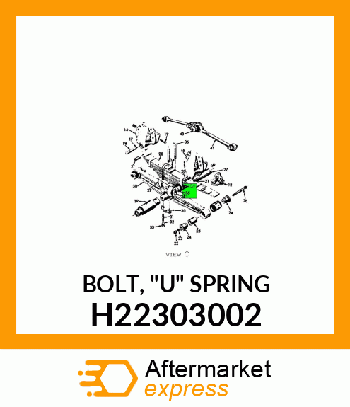 BOLT, "U" SPRING H22303002