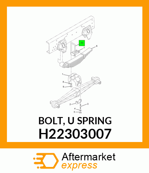 BOLT, "U" SPRING H22303007