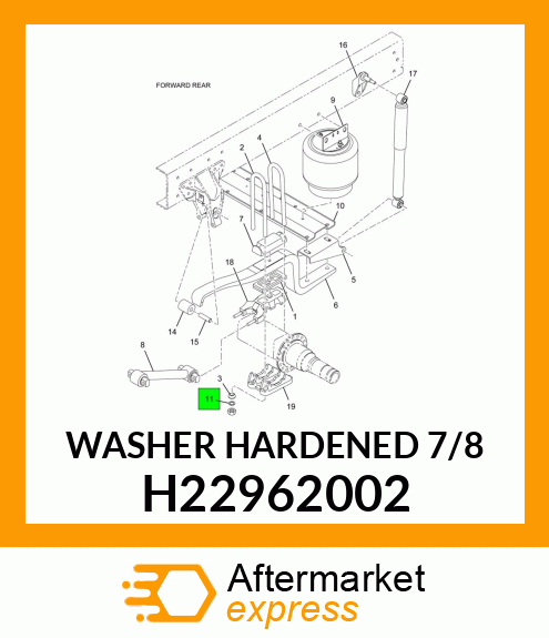 WASHER HARDENED 7/8" H22962002