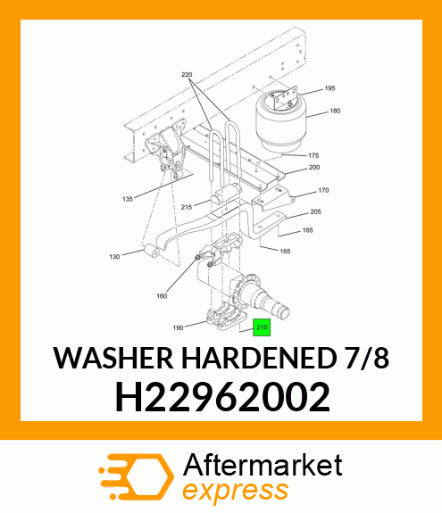 WASHER HARDENED 7/8" H22962002