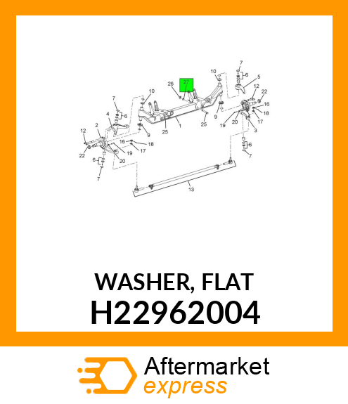 WASHER, FLAT H22962004