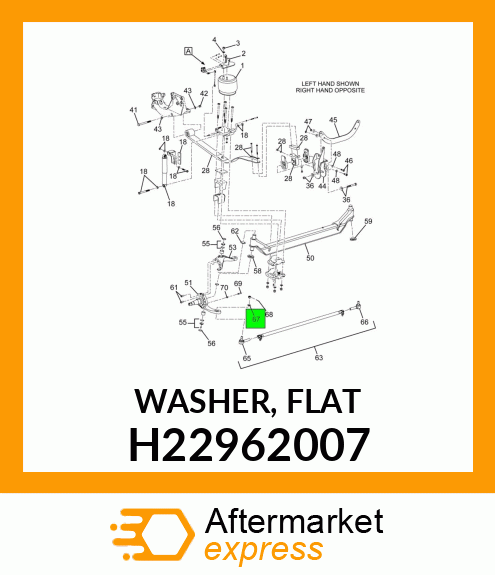 WASHER, FLAT H22962007