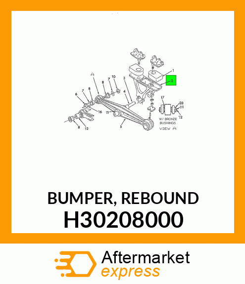 BUMPER, REBOUND H30208000