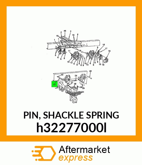 PIN, SHACKLE SPRING h32277000l