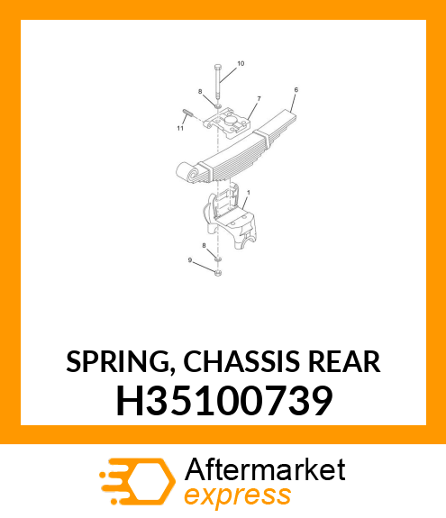 SPRING, CHASSIS REAR H35100739