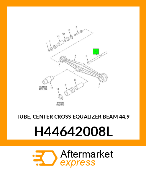 TUBE, CENTER CROSS EQUALIZER BEAM 44.9" H44642008L