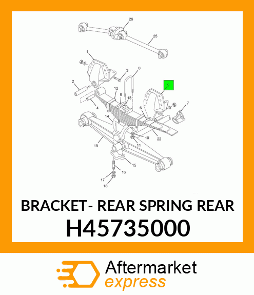 BRACKET- REAR SPRING REAR H45735000