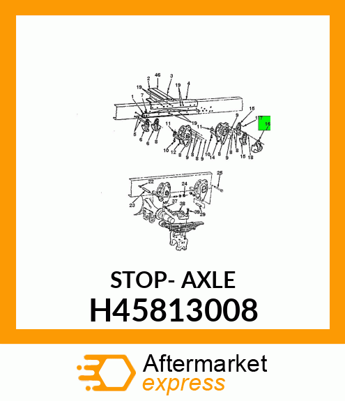 STOP- AXLE H45813008