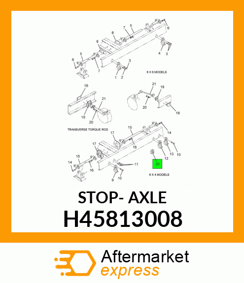 STOP- AXLE H45813008