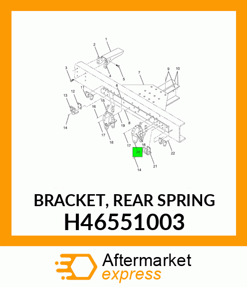 BRACKET, REAR SPRING H46551003