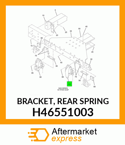 BRACKET, REAR SPRING H46551003