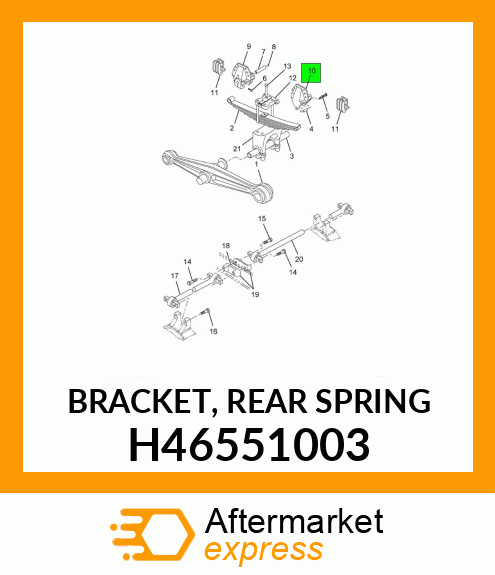 BRACKET, REAR SPRING H46551003