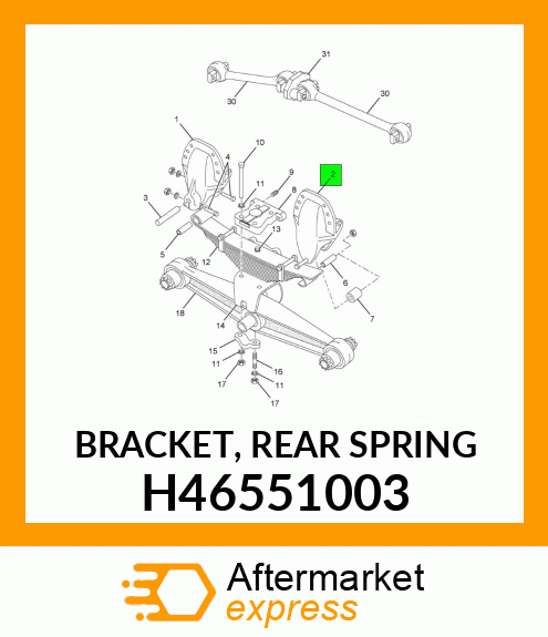 BRACKET, REAR SPRING H46551003