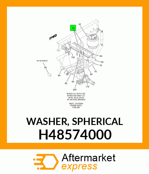 WASHER, SPHERICAL H48574000