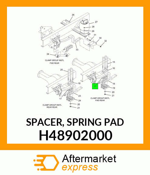 SPACER, SPRING PAD H48902000