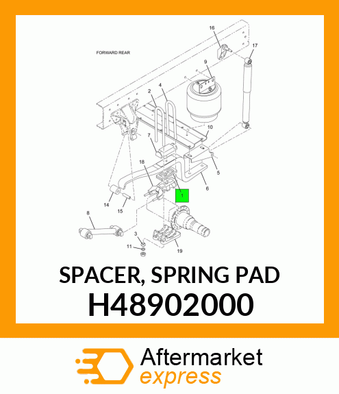 SPACER, SPRING PAD H48902000