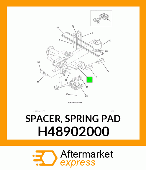 SPACER, SPRING PAD H48902000