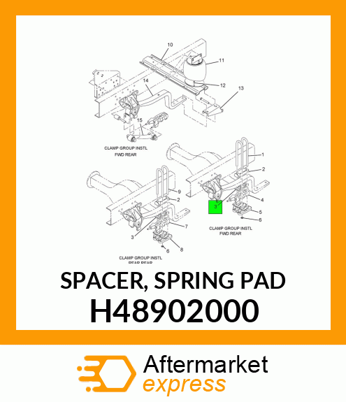 SPACER, SPRING PAD H48902000