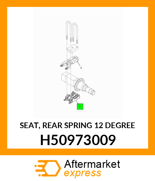 SEAT, REAR SPRING 12 DEGREE H50973009