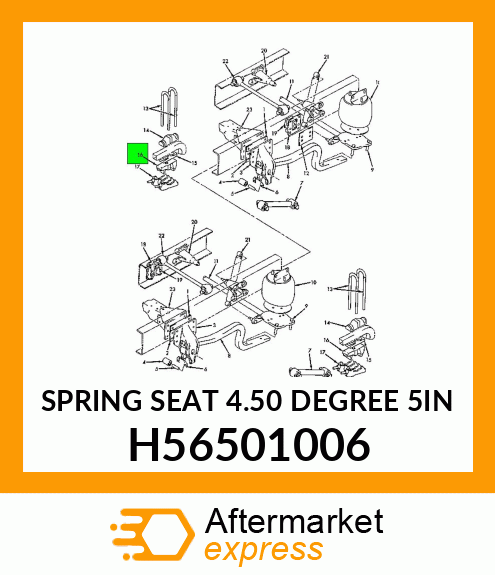 SPRING SEAT 4.50 DEGREE 5IN H56501006