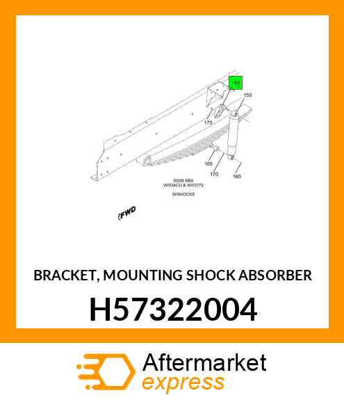 BRACKET, MOUNTING SHOCK ABSORBER H57322004