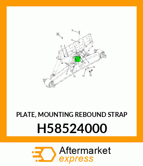 PLATE, MOUNTING REBOUND STRAP H58524000