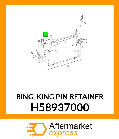 RING, KING PIN RETAINER H58937000