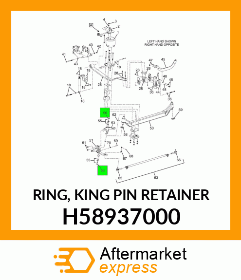 RING, KING PIN RETAINER H58937000