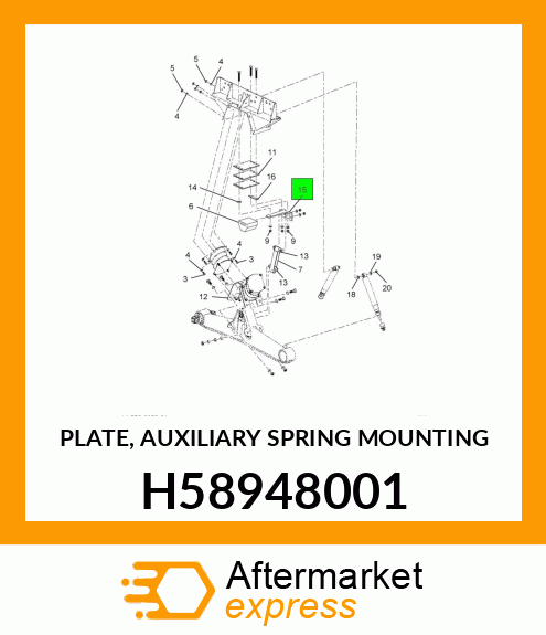 PLATE, AUXILIARY SPRING MOUNTING H58948001