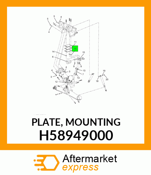 PLATE, MOUNTING H58949000