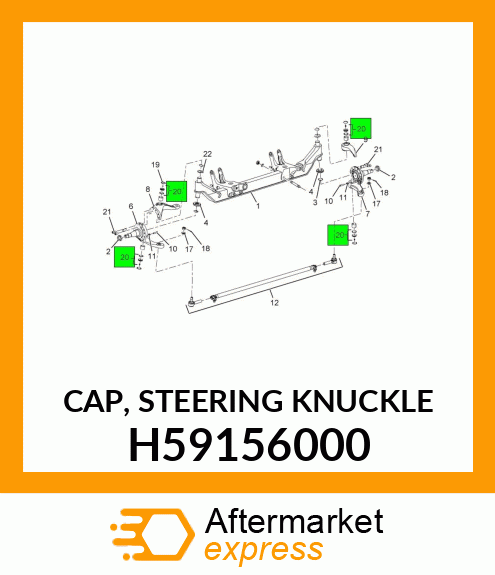 CAP, STEERING KNUCKLE H59156000