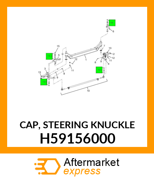 CAP, STEERING KNUCKLE H59156000