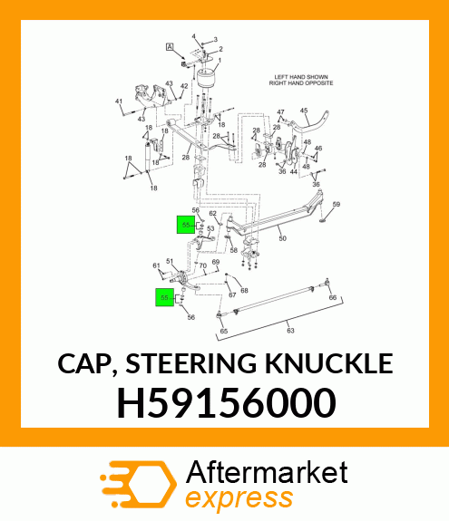 CAP, STEERING KNUCKLE H59156000