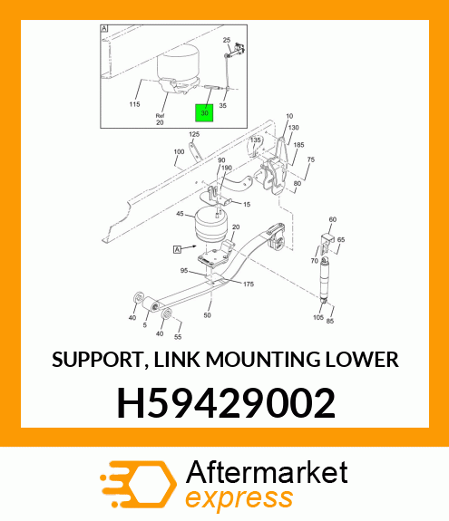 SUPPORT, LINK MOUNTING LOWER H59429002