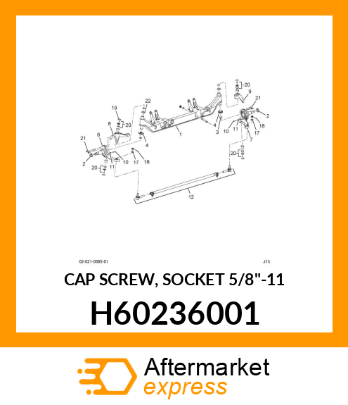 CAP SCREW, SOCKET 5/8"-11 H60236001