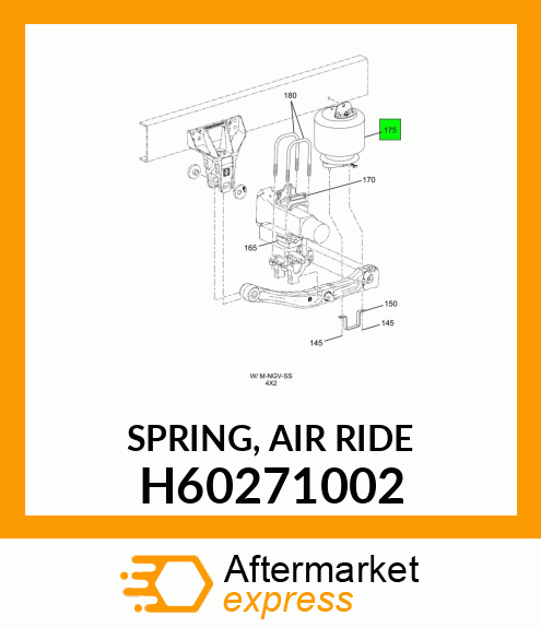 SPRING, AIR RIDE H60271002