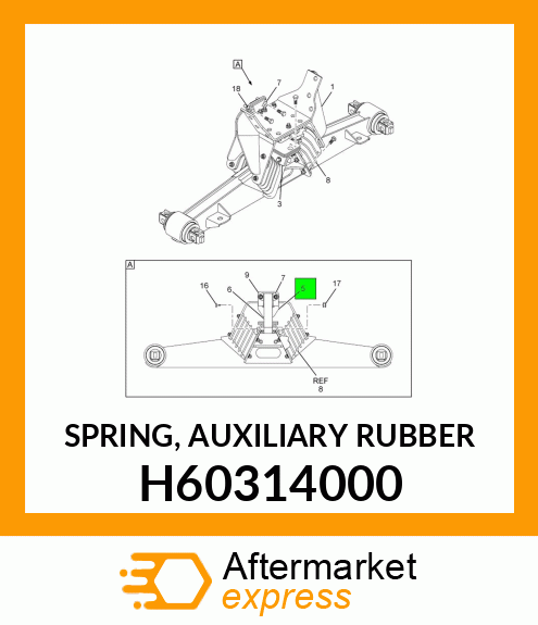 SPRING, AUXILIARY RUBBER H60314000