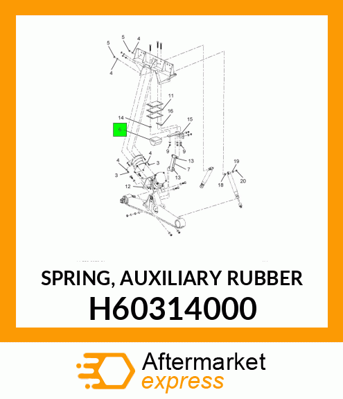 SPRING, AUXILIARY RUBBER H60314000