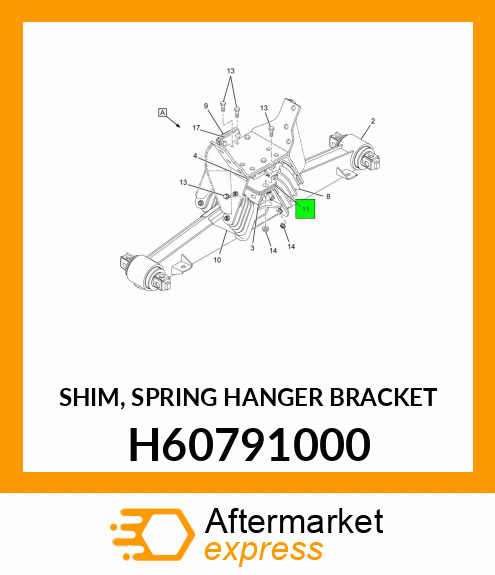 SHIM, SPRING HANGER BRACKET H60791000