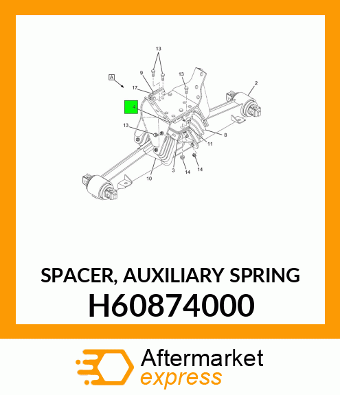 SPACER, AUXILIARY SPRING H60874000