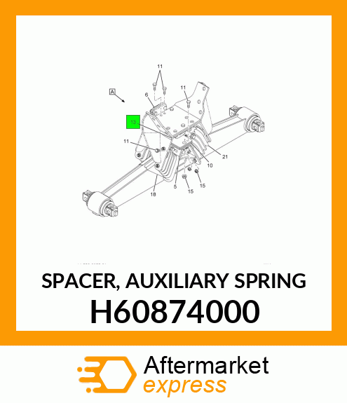 SPACER, AUXILIARY SPRING H60874000